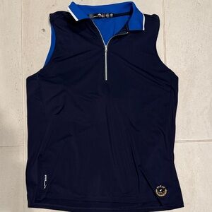 Ralph Lauren RLX Navy & Blue Lining With Built in Bra. Size Large